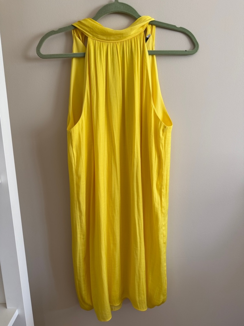Naked Zebra Bright Yellow Halter Midi Dress